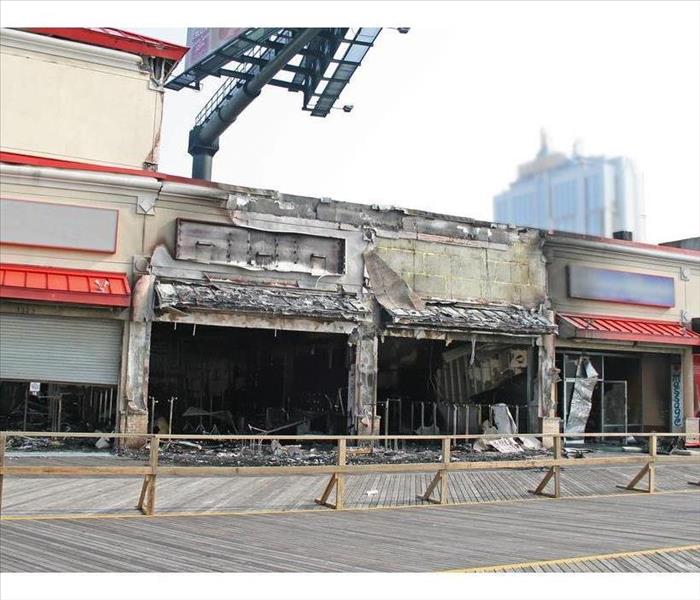 A fire destroyed five stores on the Atlantic City Board Walk
